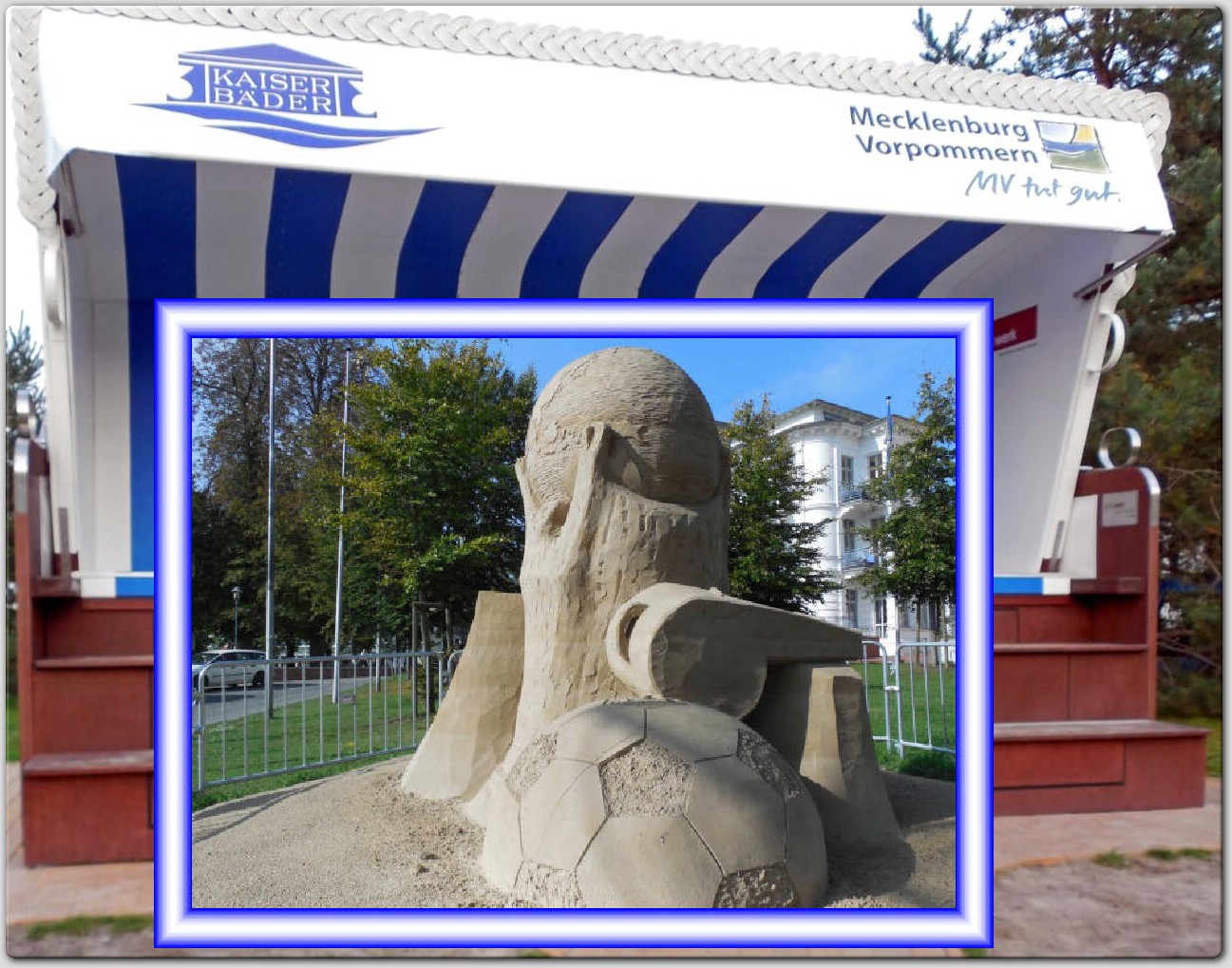 Usedom Titel Sandskulpturen